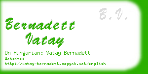 bernadett vatay business card